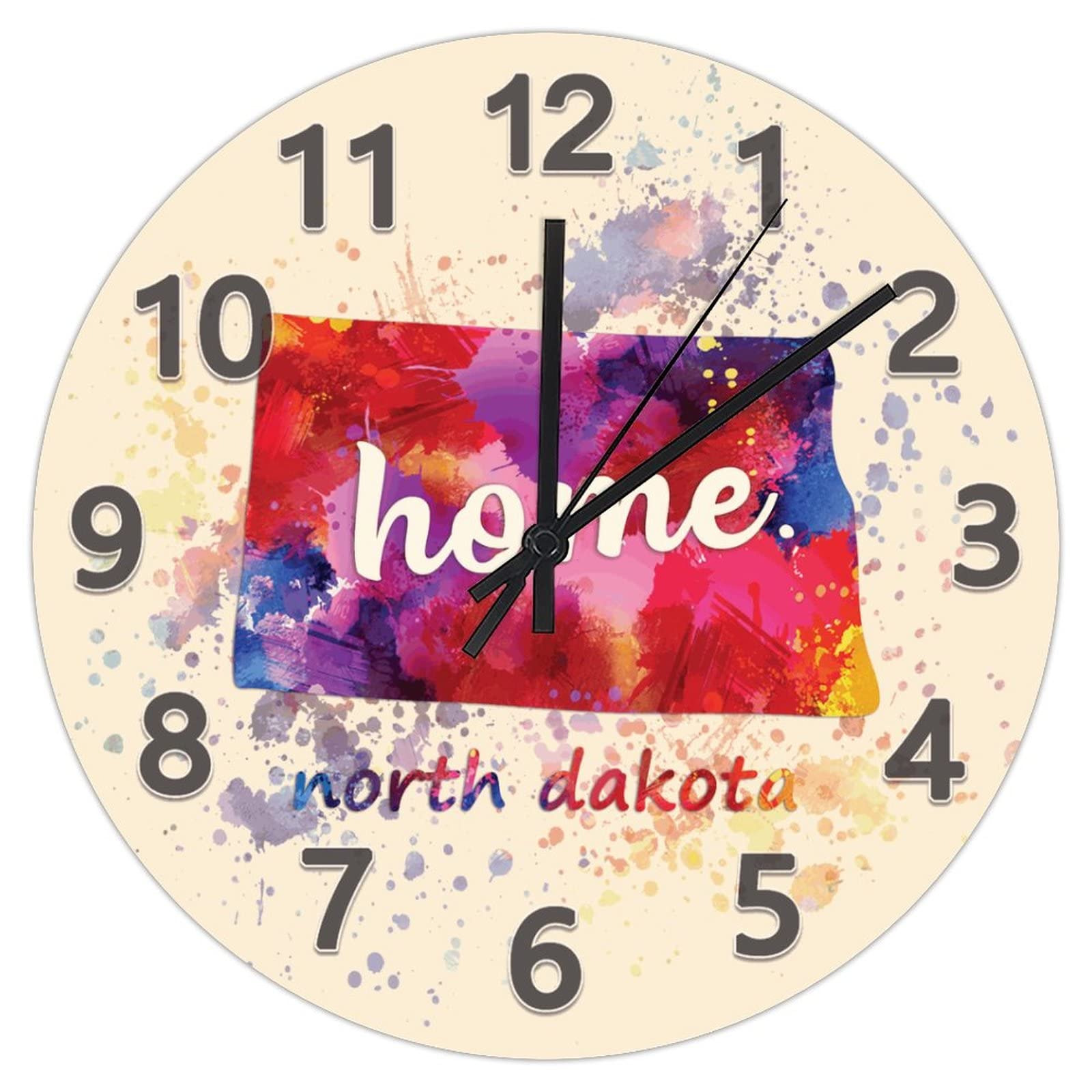 Horloge silencieuse sans tic-tac 30,5 cm style abstrait