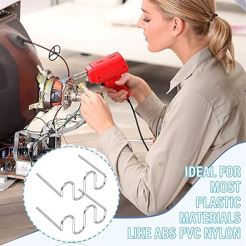 Vista 5 de 1600 varillas de soldadura de grapas calientes, grapadoras de plástico de acero inoxidable 201, 6 tipos de alambre de soldadura para reparación