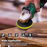 Vista 7 de Discos de lija de 5 pulgadas con gancho y bucle con 103 discos de lija de 5 pulgadas, accesorios para amoladora angular con papel de lija de granos