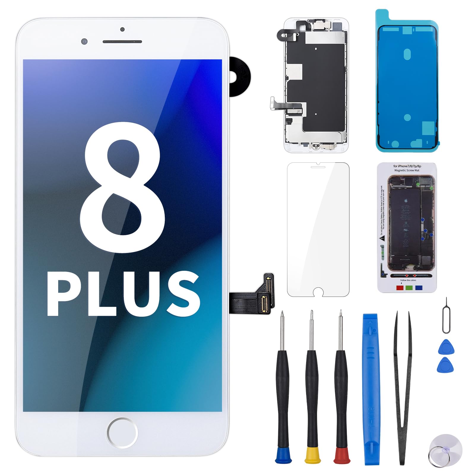 Amazon.com: Risidamoy for iPhone 8 Plus Screen Replacement 5.5