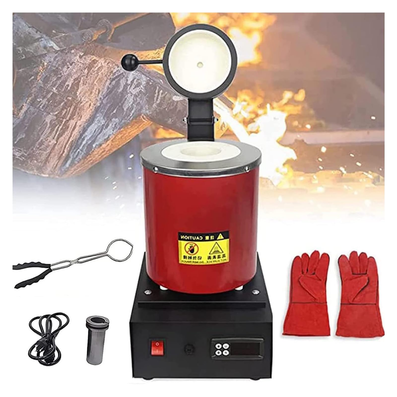 Four de fusion électrique automatique or argent 3 kg 1150 ℃