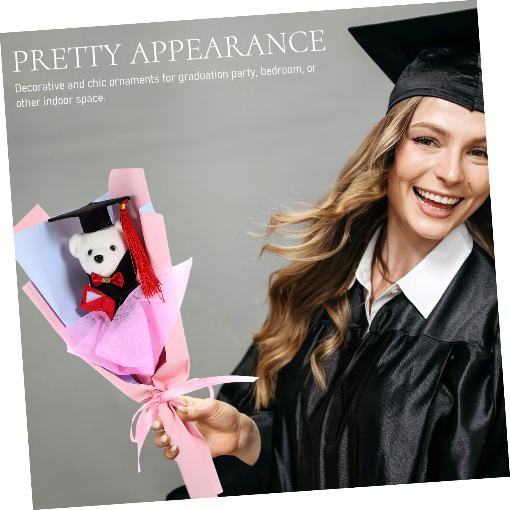 STOBAZA Graduation Bouquet The Decor for Grads Graduation Bear Bouquet Graduation Party Favor Figurine Doll Bouquet Graduation Bear Doll Bouquet Graduate Paper Banquet Cartoon