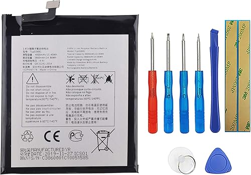 TLP038B1 - Batería de repuesto compatible con BlackBerry Motion/Alcatel One Touch 3V 2019 5032W + herramientas
