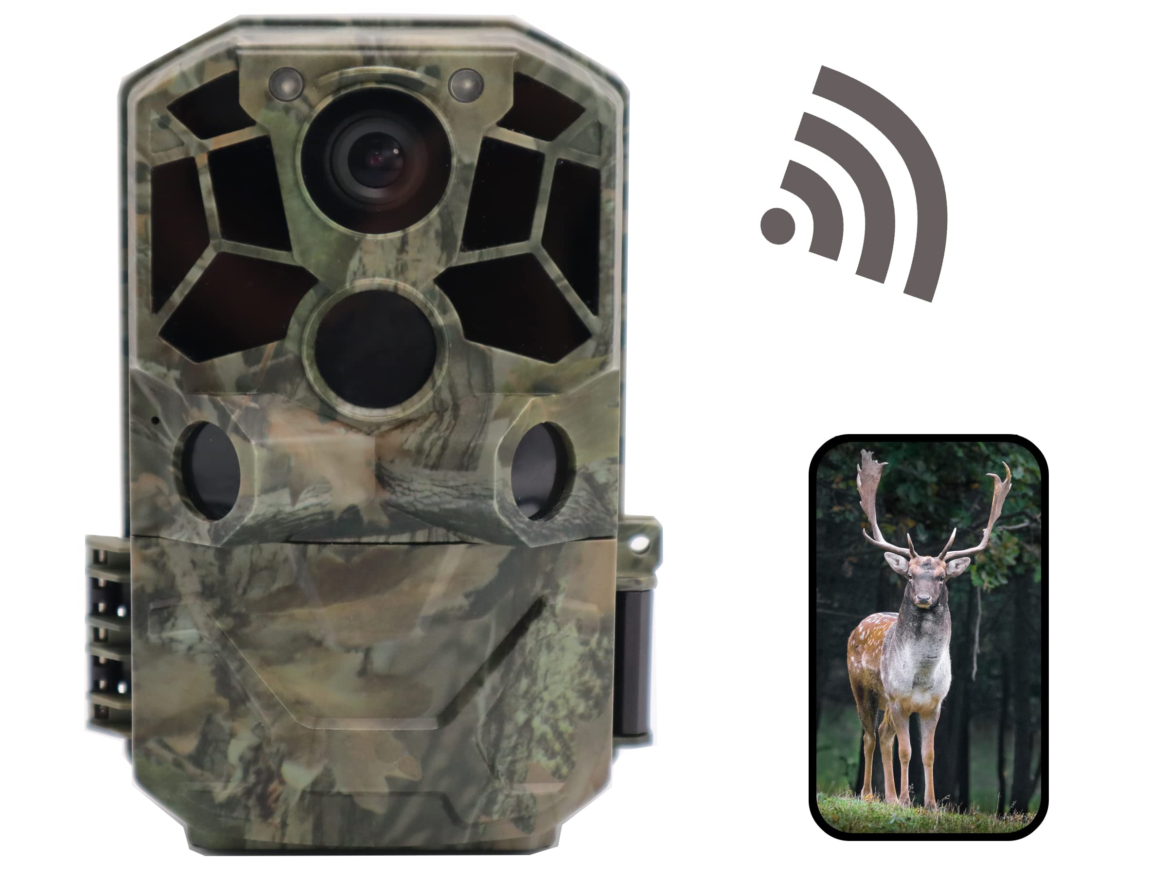 Buy WiFi Wildlife Trail Camera 30MP 1296P Hunting Camera with 850nm