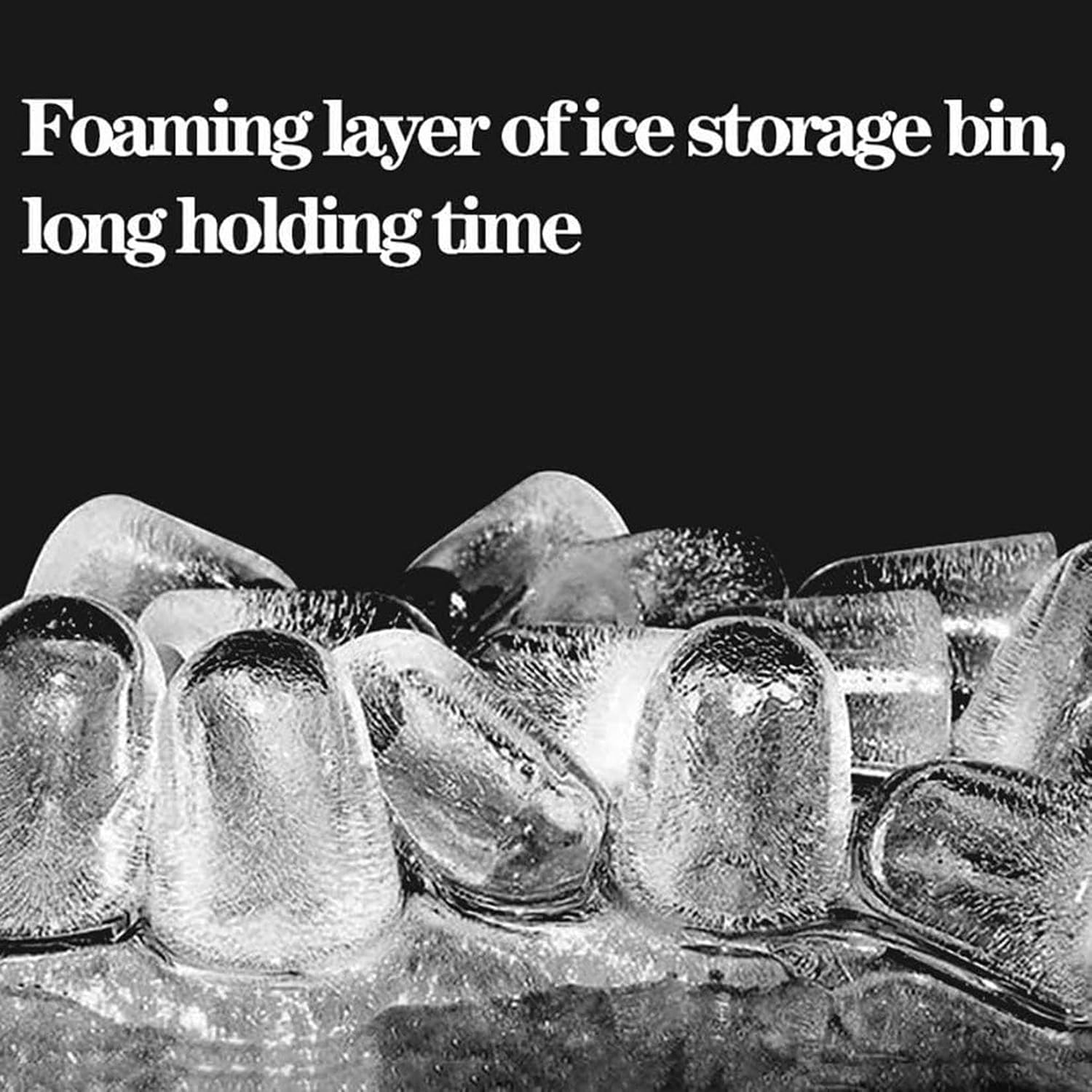 Ultra Compact Portable Ice Maker - Ice Cubes Ready in Great for Mixed Drinks & Parties Ice Machine Small Household Ice Ice Machine Produces 33 Lbs of Ice Per 24 Hours (Blue)