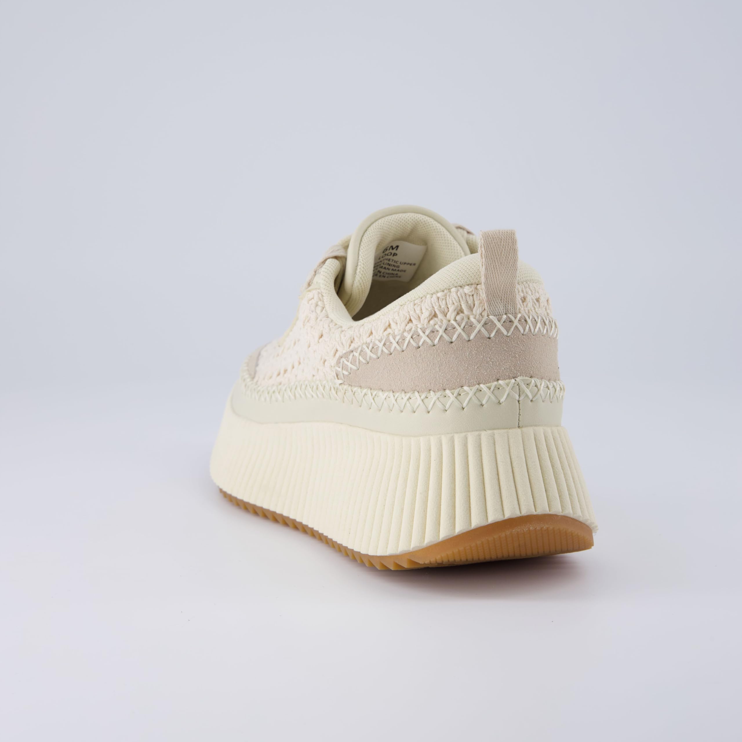 CUSHIONAIRE Zapatilla Deportiva con Plataforma Tejida con Cordones y Espuma cómoda para Mujer, Anchos Anchos Disponibles