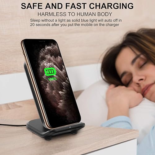 Miniatura 5 de BIGMONAT Estación de carga inalámbrica rápida con certificación Qi de 15 W compatible con iPhone 1515 Plus15 Pro Max14131211Pro MaxXRXSX8 Plus,