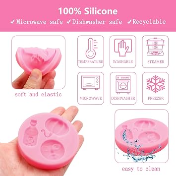 Halloween Silicone Fondant Molds Set of 3, Cake Decorating