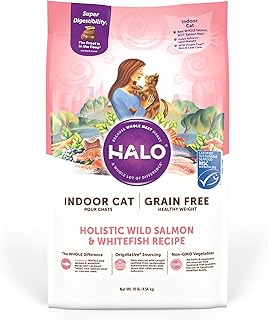 Halo Indoor Dry Cat Food, Wild Salmon & Whitefish