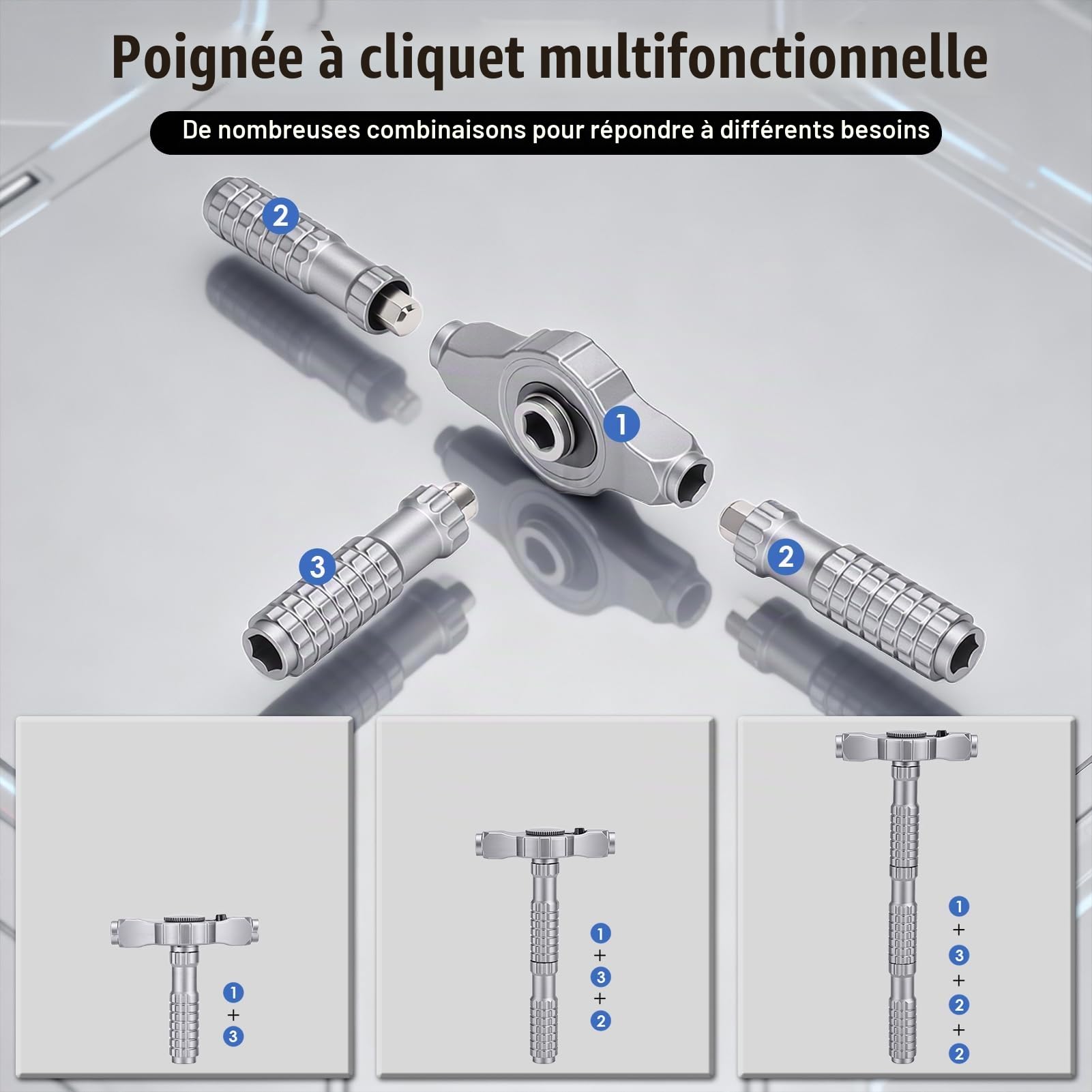 Jeu de Tournevis à Cliquet 66 en 1, Kit Tournevis Magnétique de Précision avec Embouts S2, Convient Pour l'assemblage De Meubles, La Réparation D'appareils Electriques, Les Out
