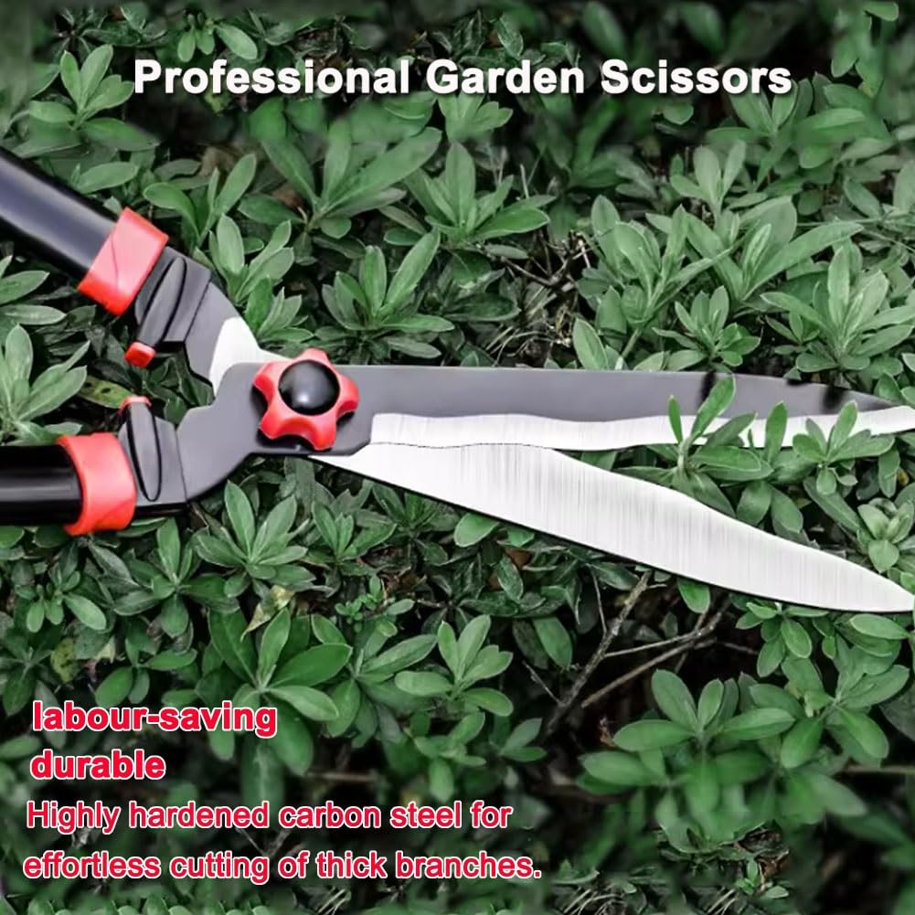 Especialidad tijeras cortasetos, tijeras de podar, potentes tijeras de podar for ramas gruesas, con cuchillas afiladas, ideales for recortar setos, verdor y plantas leñosas ligeras.(Straight blade 63c