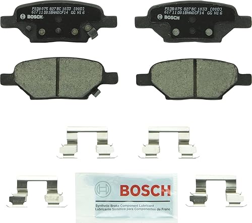 Bosch BC932 QuietCast Premium - Juego de pastillas de freno de disco de cerámica para Ford: Crown Victoria de años 2003-2011