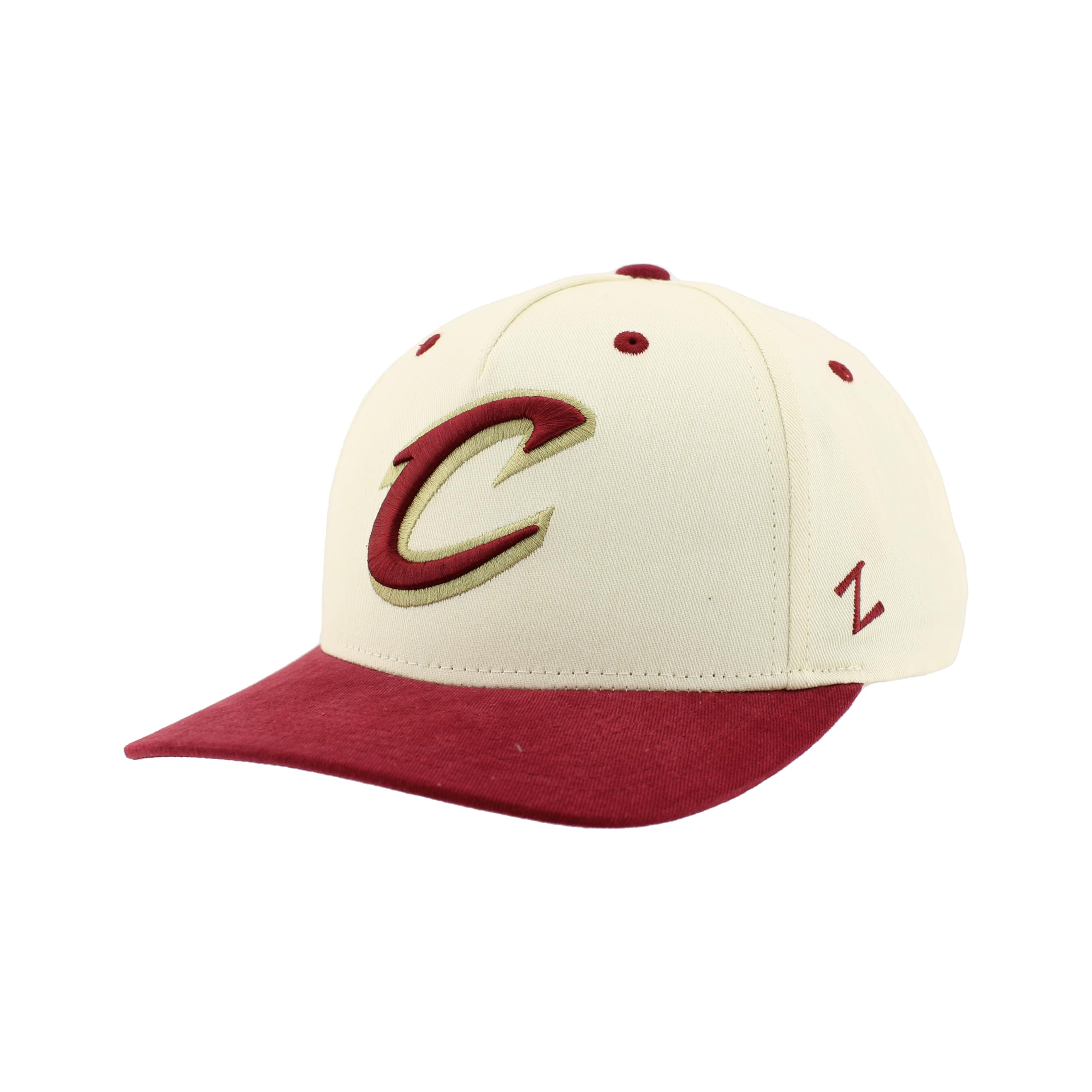 ZHATS Unisex's NBA Officially Licensed Adjustable Snapback Hat Marquee Ivory, One Size