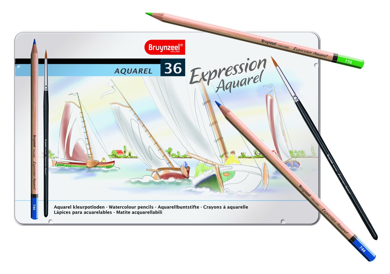 Bruynzeel Sakura - Expression Aquarel 36 Watercolour Pencils 0.16 x 2.96 x 1.87 cm
