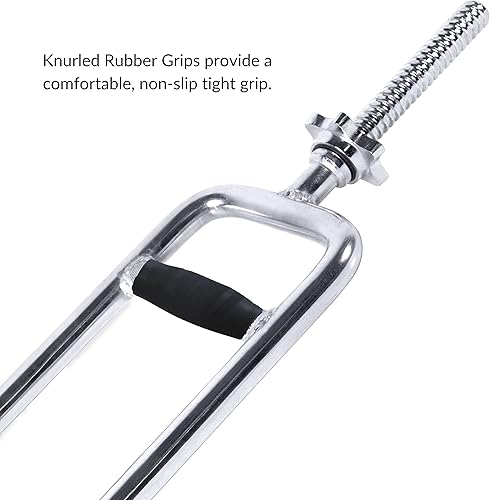 Miniatura 7 de CAP Barbell Barra de tríceps roscada estándar de 34 pulgadas  Múltiples opciones