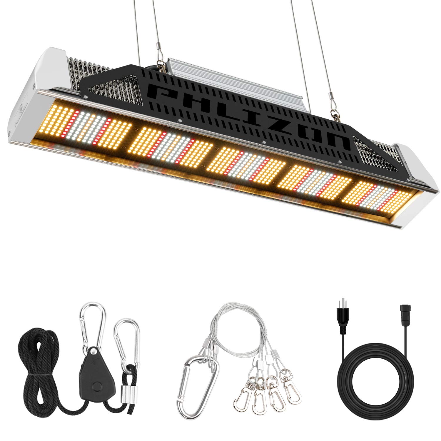 Phlizon Linear Series PH-2000 SMD LED Plant Grow Light Full Spectrum Grow Lamp for Indoor Plants Waterproof No Noise Grow Light for Indoor Plants 2x4ft Growing Bulb