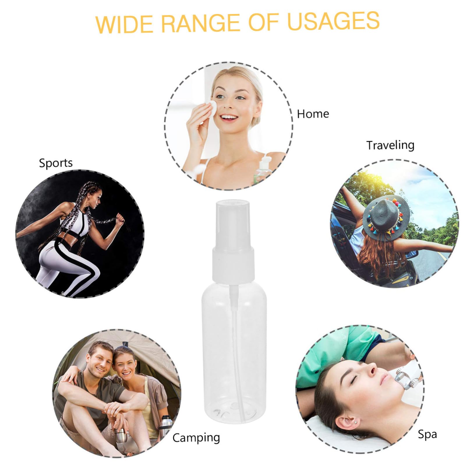 Anneome 100 Sztuk Szt Mini Spray Do Przezroczysty Atomizer z Drobną Mgiełką Wielofunkcyjny Przenośny Nieszczelny Wielokrotnego Użytku Idealny Do Podróży i Próbek Zapachów