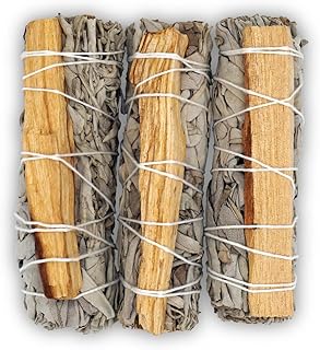 FAIZA NATURALS White Sage Palo Santo Smudge Stick - 3 Pack