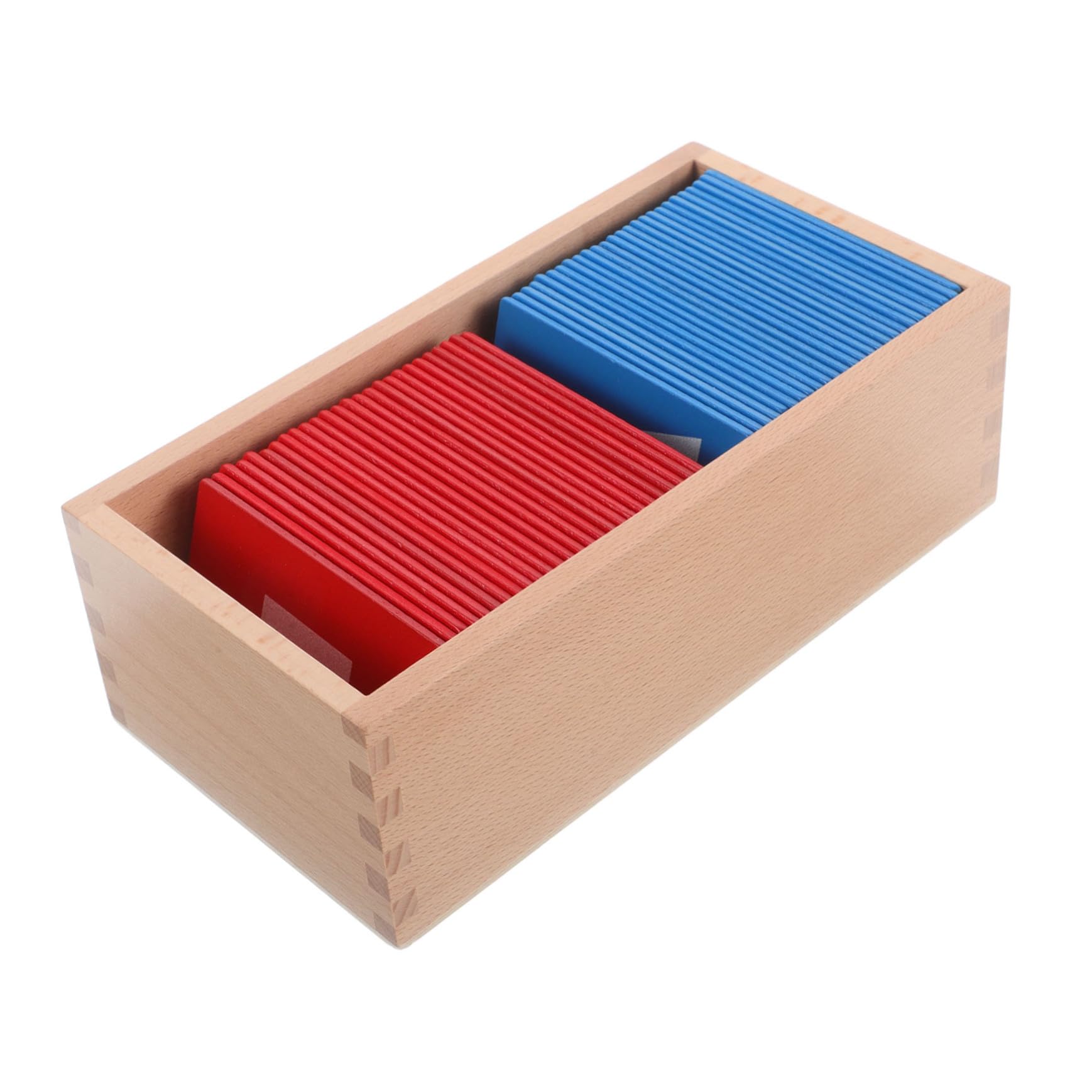 Tavola Alfabetica Montessori Lettere Rosse e Blu in Legno