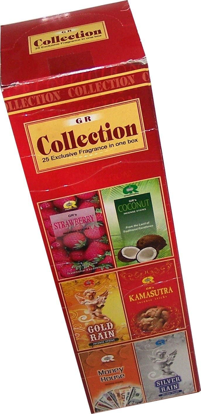 Holy Land Market 25 fragrances x 8 Incense Sticks Set Imported from India (About 200 Incense Sticks)