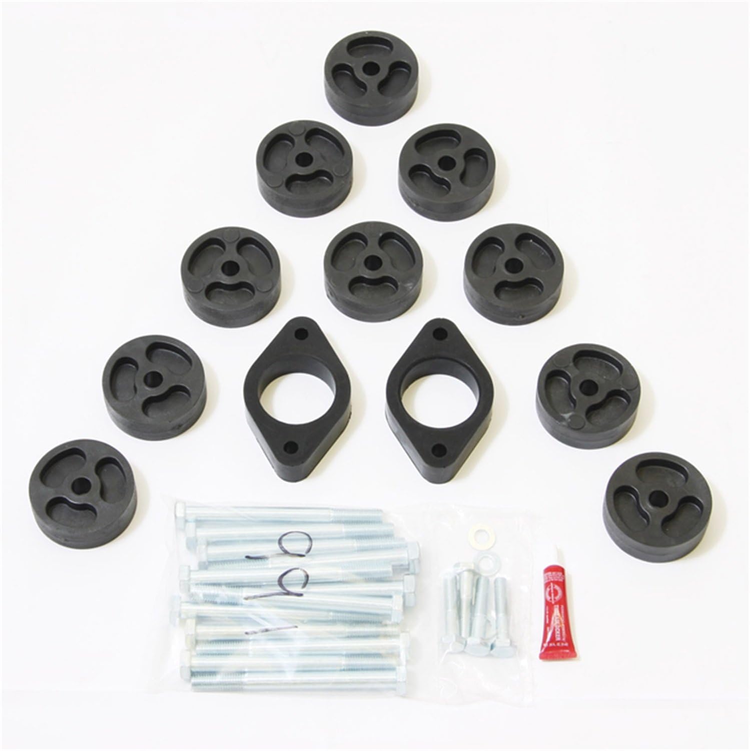 Jeep Wrangler 2WD and 4WD JK/JKU 1" Body Lift Kit, fits 2007 to 2011, PA991, Made in America