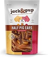 Vista 10 de Jack & Pup Astillas de orejas de cerdo (1 libra) – Masticables naturales de primera calidad para perros, orejas de cerdo, golosinas saludables