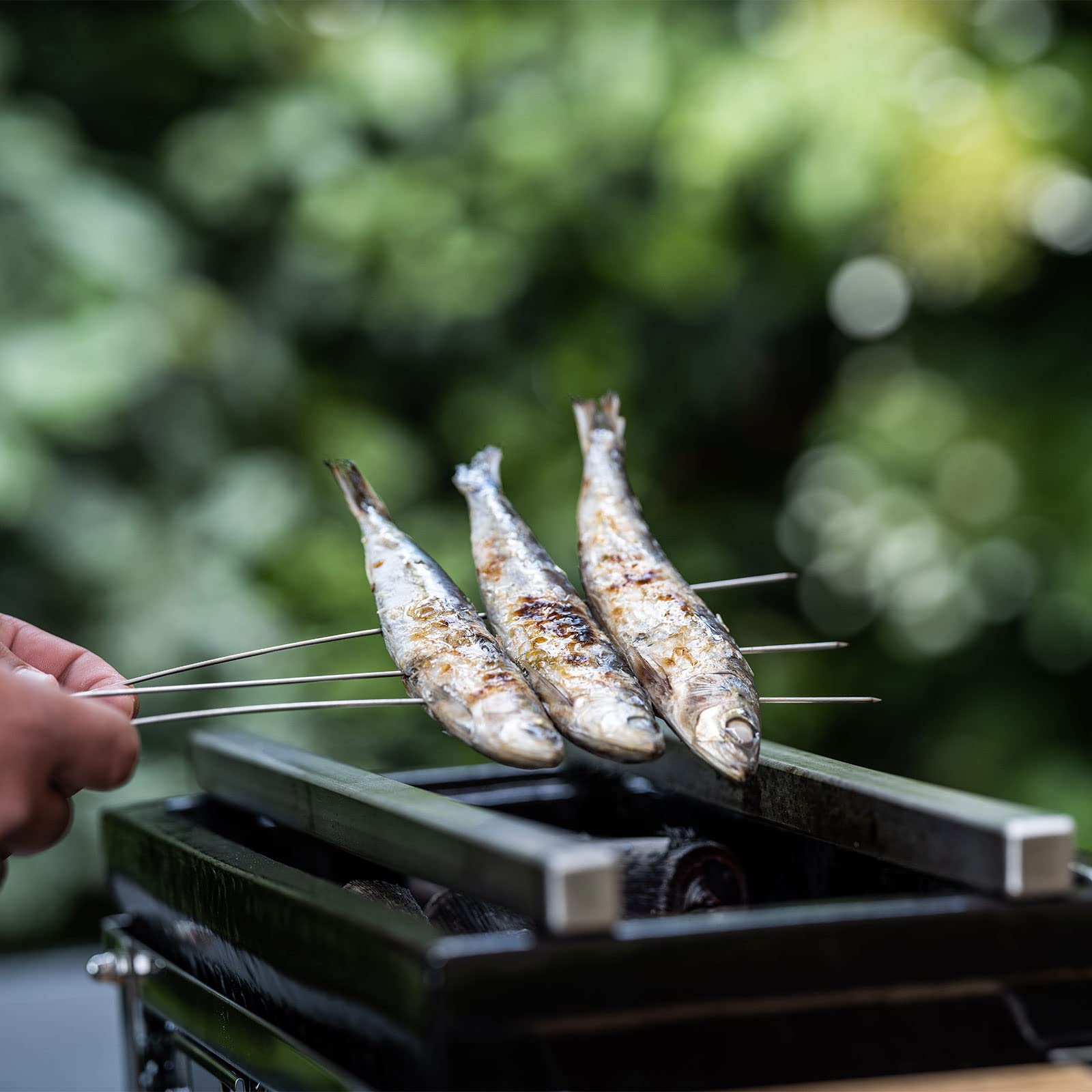 Yakiniku Yakitori Y800801 - Sistema de soporte para pinchos para barbacoa Yakitori para shichirin