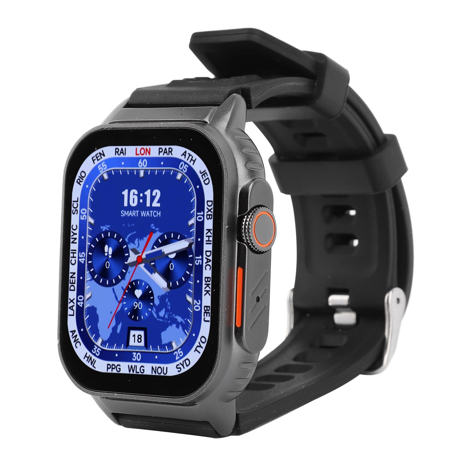 Inteligentny Zegarek, 2,01-calowy Ekran Dotykowy Smartwatch Fitness dla Mężczyzn i Kobiet, Wodoodporny Inteligentny Zegarek z Trackerem Fitness i Odbieraniem połączeń Wykonywanie