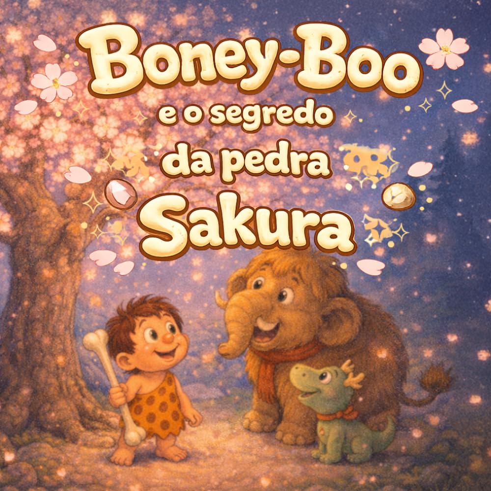 Boney-Boo e o segredo da pedra Sakura: Uma doce história de primavera sobre uma pedra mágica (Boney-Boo (Edição em Português))