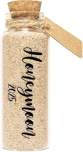 Tarro de recuerdo de luna de miel, regalos románticos de luna de miel para parejas recién casadas, novia y novio, regalos de despedida de soltera,