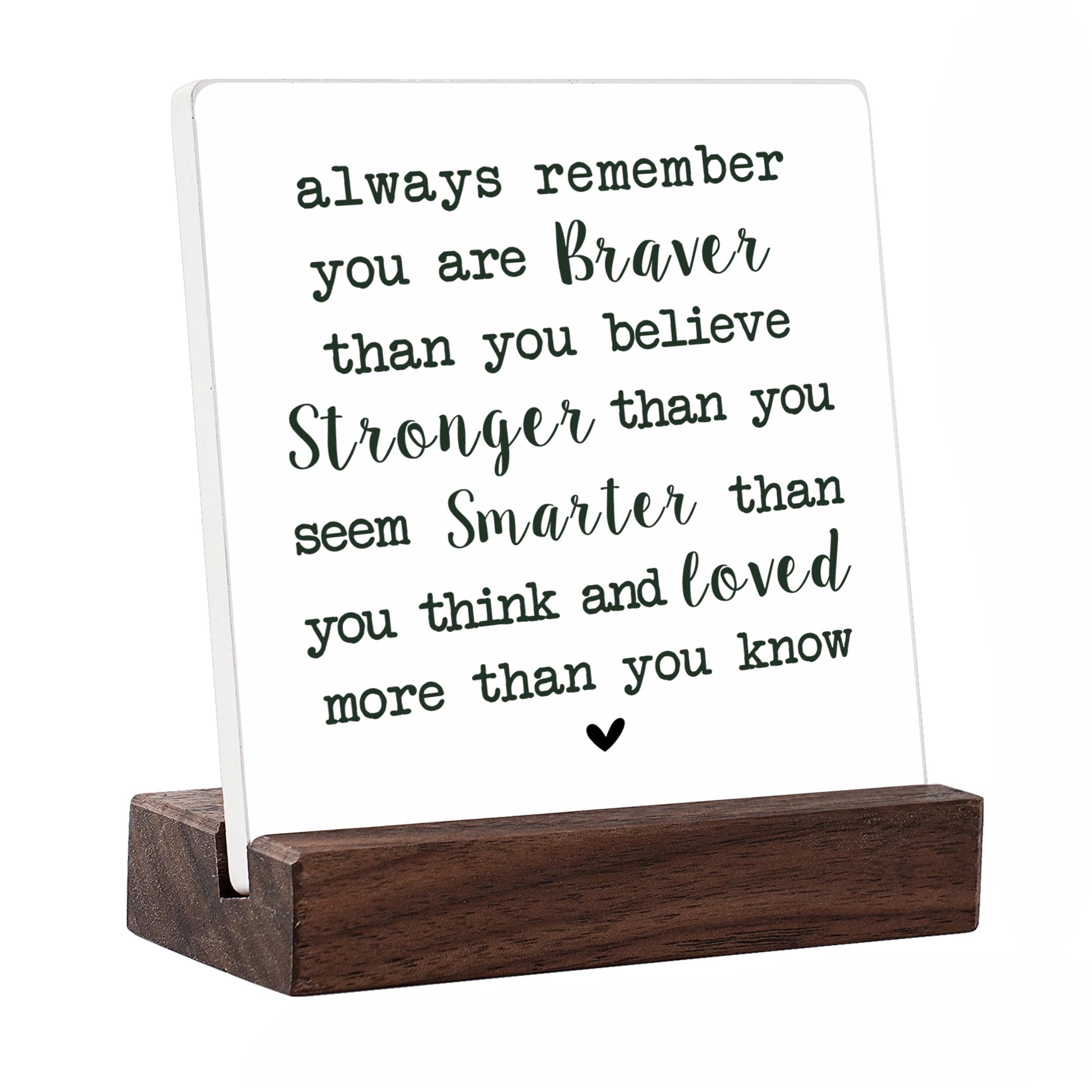 Jupikafu Women's A14 May You Be Proud Of The Work Difference Make Stand Wood Sign Plaque, Employee Thank You Appreciation Gift ,Retirement Gift For Coworker Men,Inspirational Quotes Office Desk Decor (A14)