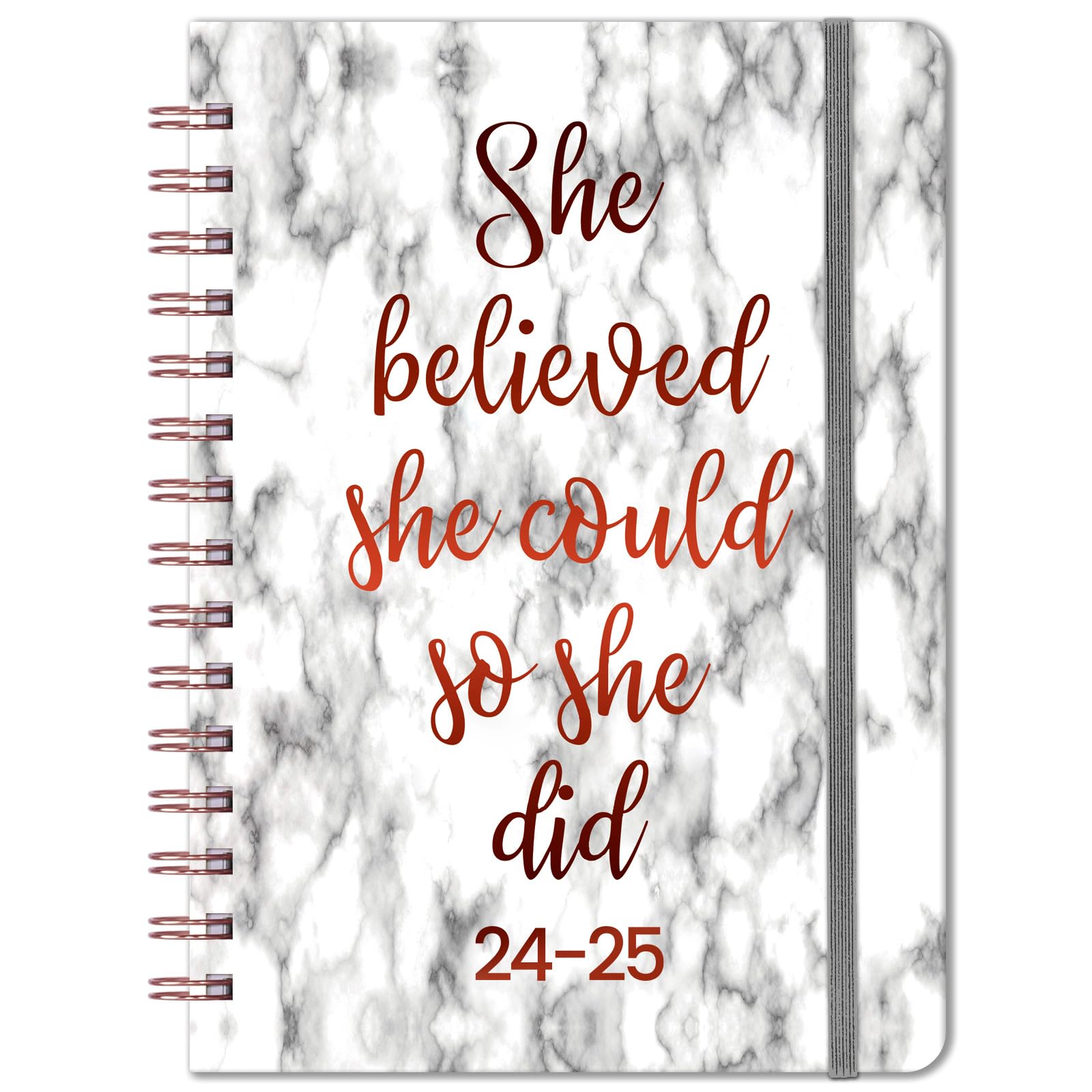 2024-2025 Planner - Weekly & Monthly with Tabs, Pocket - 8.43" x 6.3"