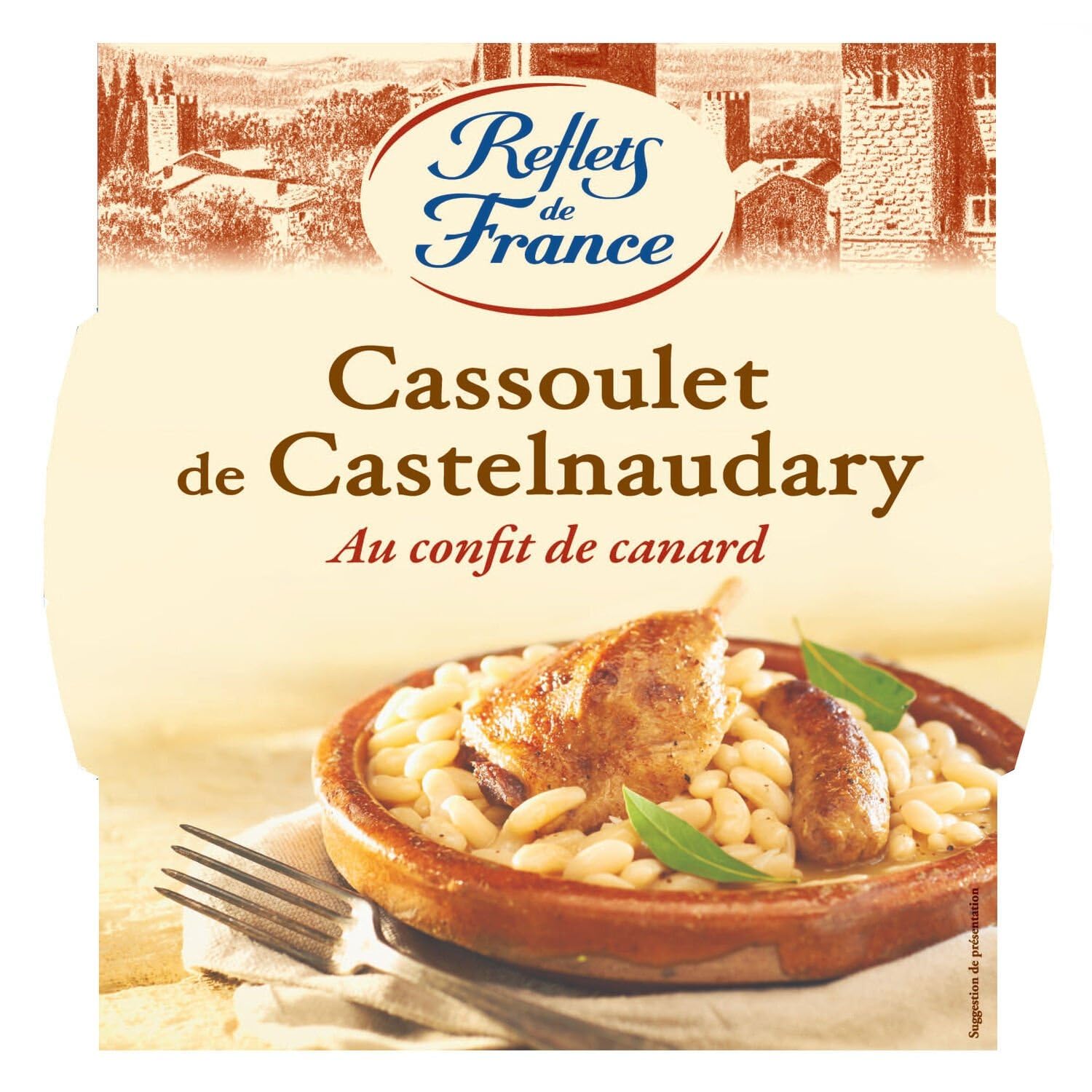 REFLETS DE FRANCE – Cassoulet Traditionnel de Castelnaudary, Saveur Authentique et Gourmande (Barquette 300g) - Le Lot De 3