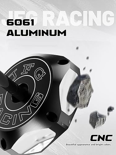 Miniatura 5 de JFG RACING Tapa de gas ATV, cubierta de tanque de combustible CNC para YFZ 450, YFZ450R, Banshee 350 200, Raptor 660 350 250 125, Warrior 350 450,