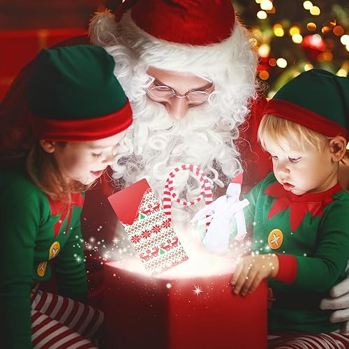 Miniatura 81 de Kacctyen 12 piezas de accesorios de Navidad incluyen muñeca de Navidad, saco de dormir, suéter, delantal, sombrero de chef, bufanda, orejeras