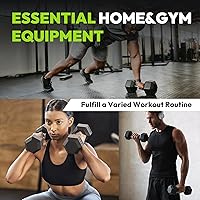 Vista 9 de Hex Weights Dumbbells Set with Rack, 100-550 lb Rubber Coated Dumbbell Sets with Storage, Free Hand Weight for Strength Training, Exercise, Fitness