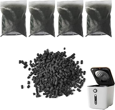 Replacement Activated Charcoal Filter IDOO Kitchen Composters 4 Pcs 2 lbs