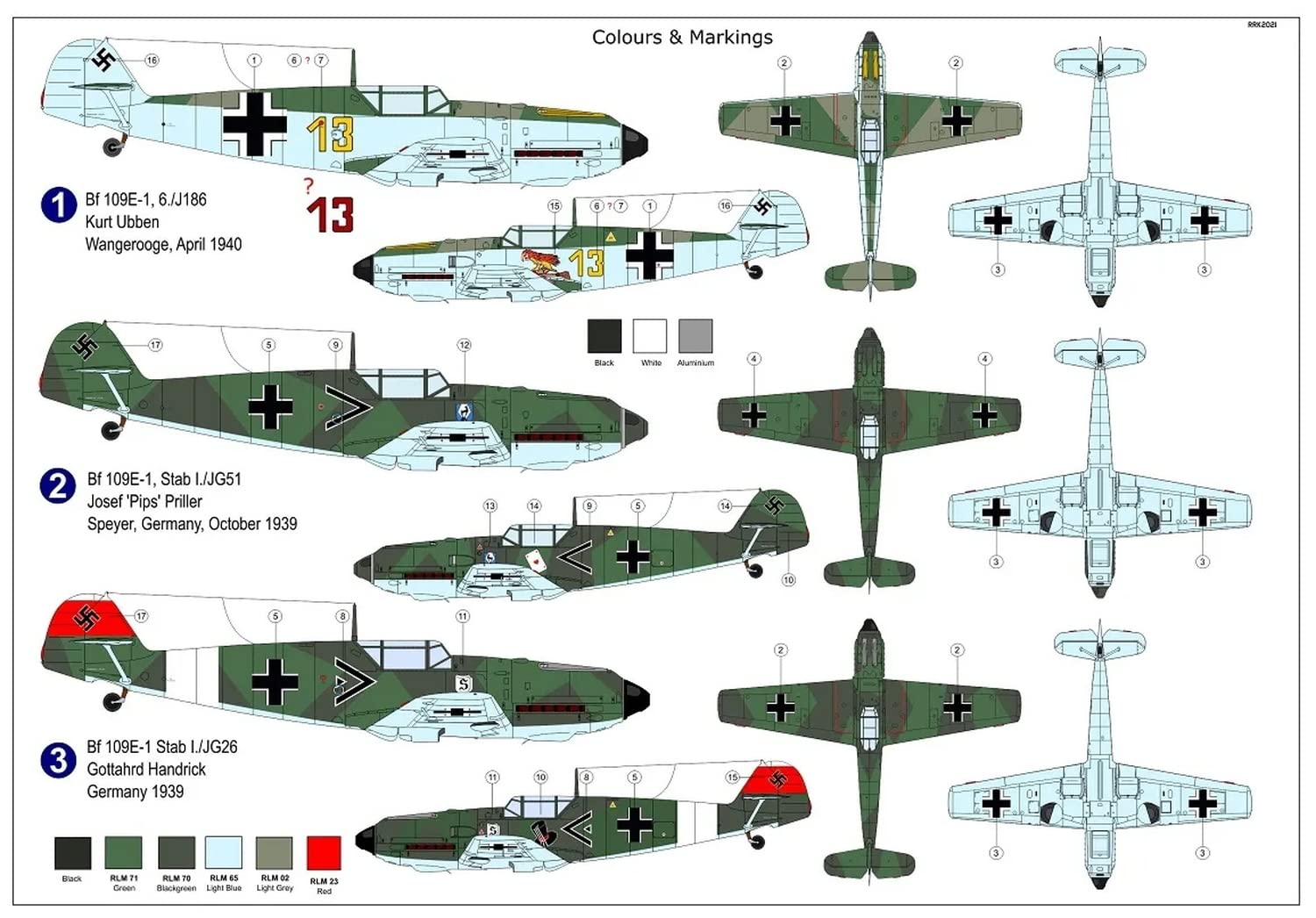 Amazon | AZモデル 1/72 ドイツ空軍 メッサーシュミット Bf109E-1
