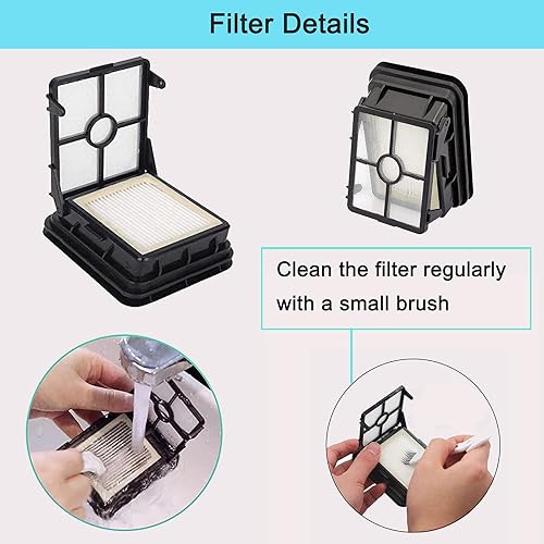 Miniatura 5 de Paquete de 8 filtros de repuesto 1866 compatibles con aspiradoras Bissell Crosswave 1785 2306 2551 y 2554 CrossWave Cordless Max todo en uno, todo