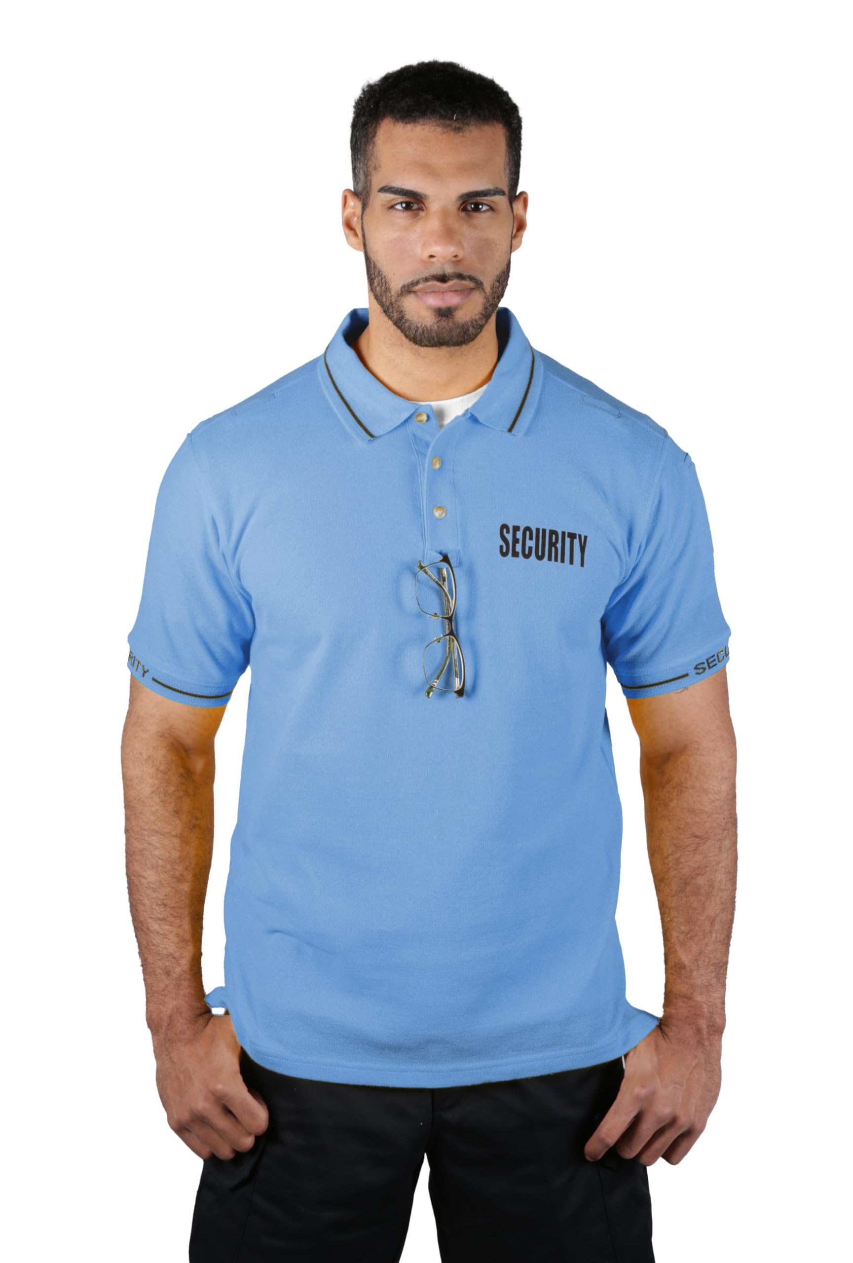 Poly Cotton Tactical Security Polo Shirt with Woven Security Sleeves and Collars