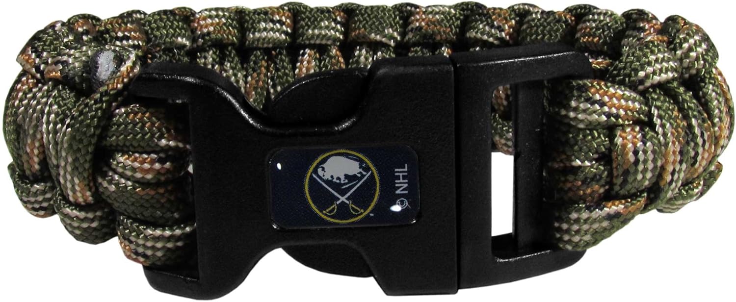 NHL Siskiyou Sports Fan Shop Pittsburgh Penguins Camo Survivor Bracelet One Size Green : Sports & Outdoors