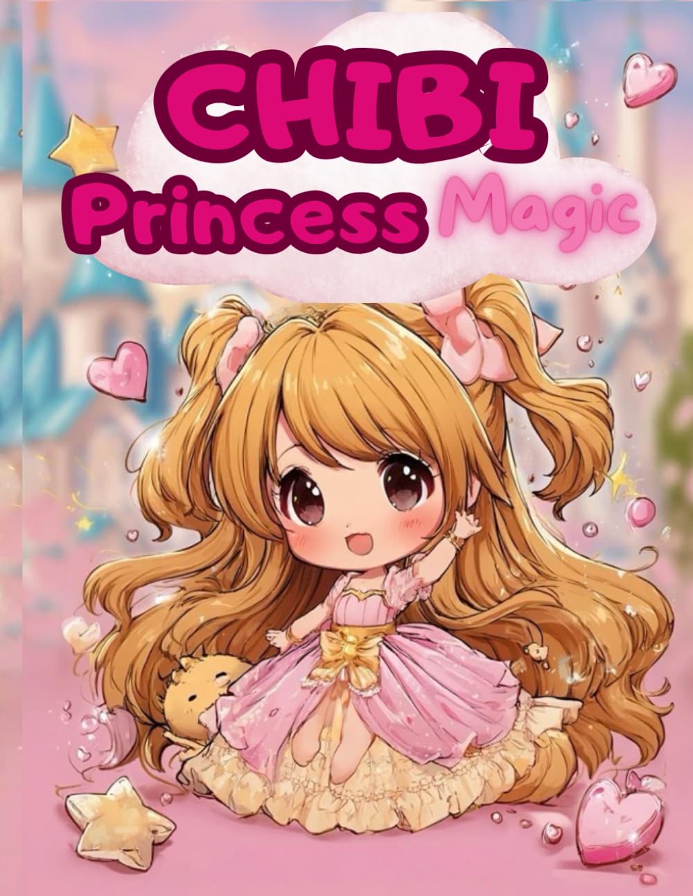 Chibi Princess Magic: Adorable chibi princesses in big, bold, magical scenes! – Cute & Bold Coloring Book