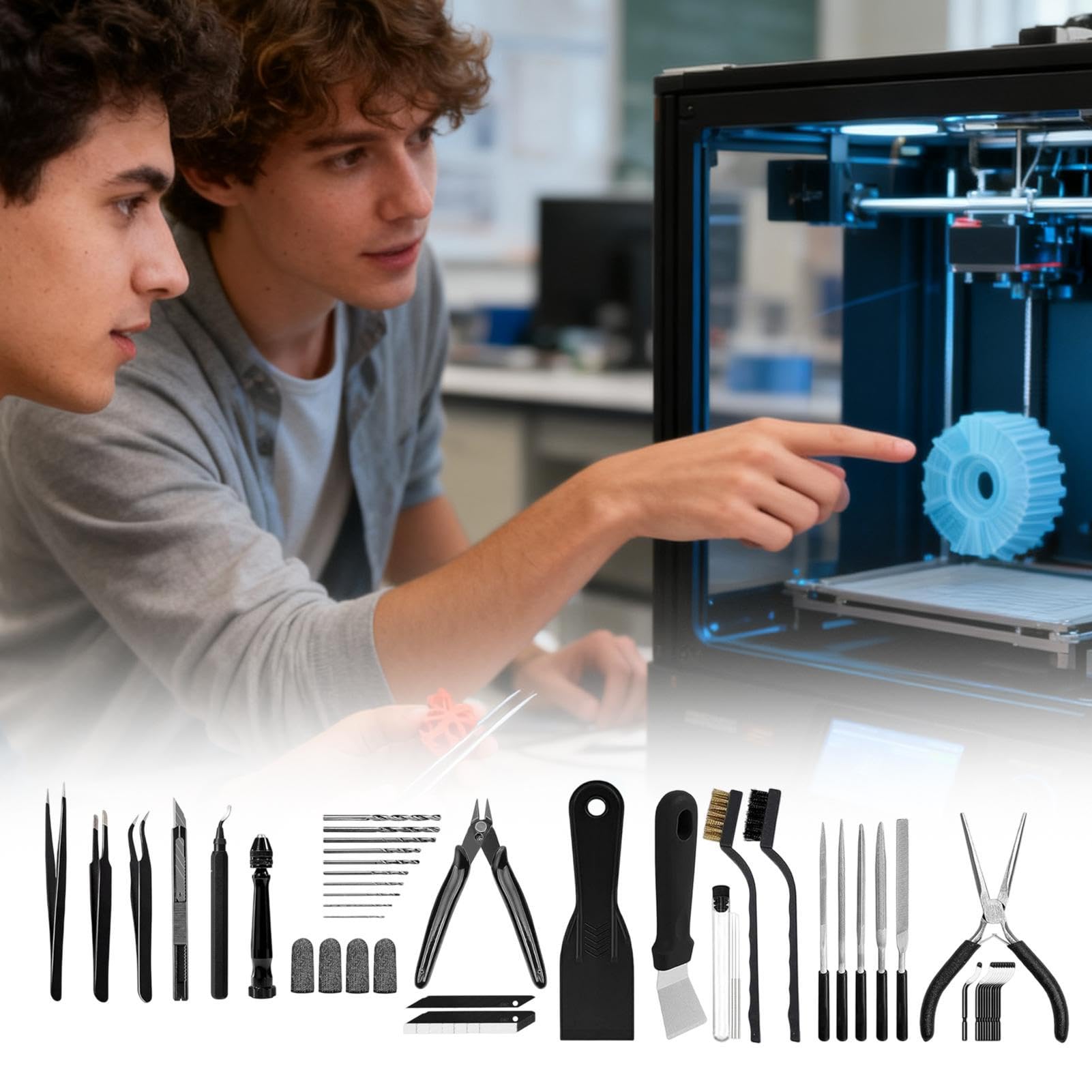 3D Drucker Werkzeug Set - Nachbearbeitungs Zubehör, Modellbau Werkzeugkit