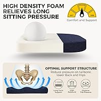 Vista 5 de downluxe Cojines para sillas de interior para sillas de comedor, almohadillas de espuma texturizada suaves y cómodas para sillas de cocina con lazos