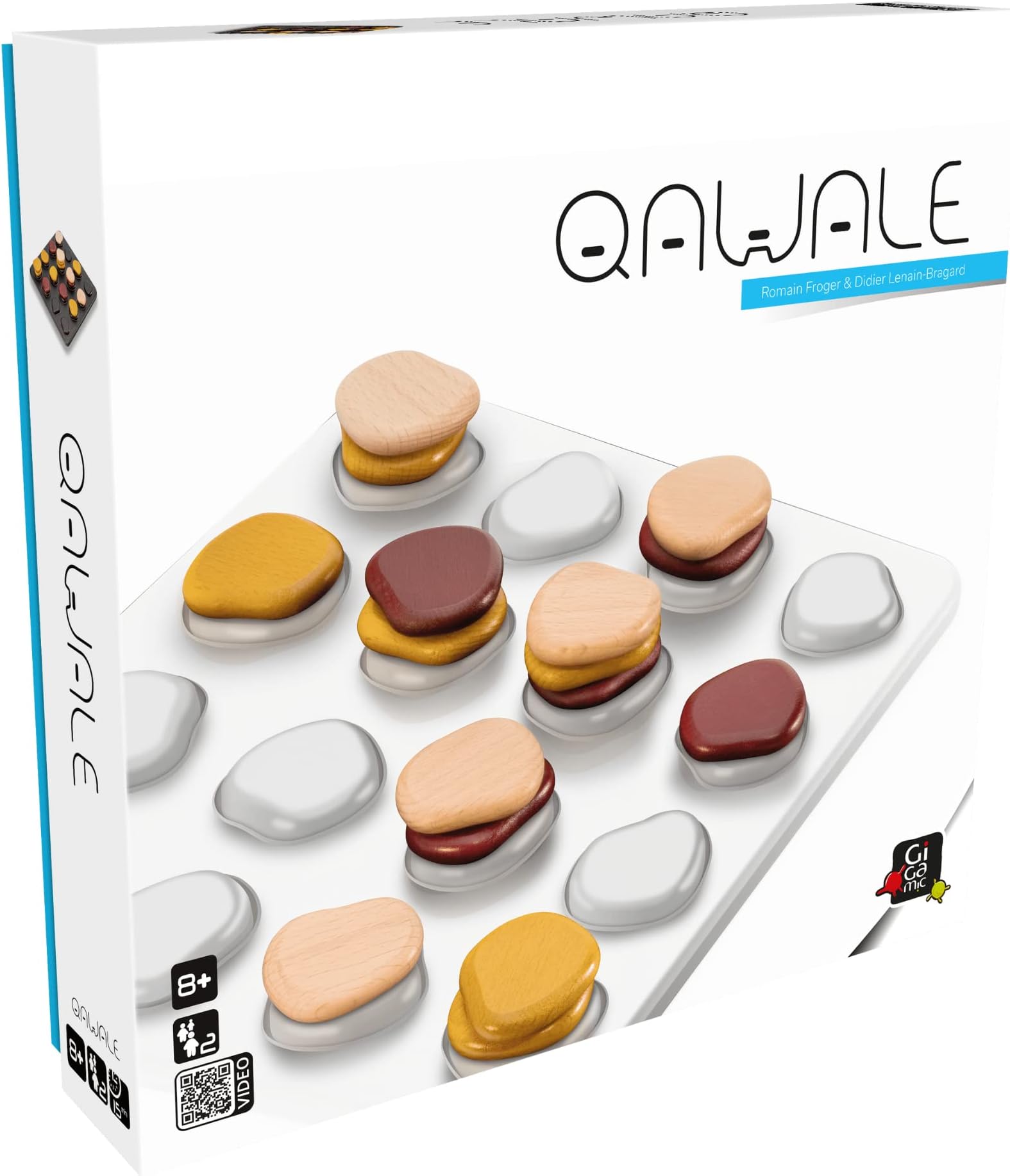 Gigamic Qawale | Abstract Strategy Game for Adults and Familes | Ages 8+ | 2 Players | 15 Minutes