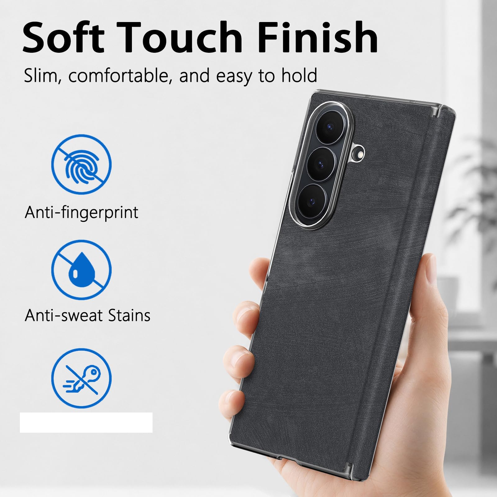 Cover Per Samsung Galaxy Z Fold 8 Ultra, Sottile Duro Custodia Posteriore