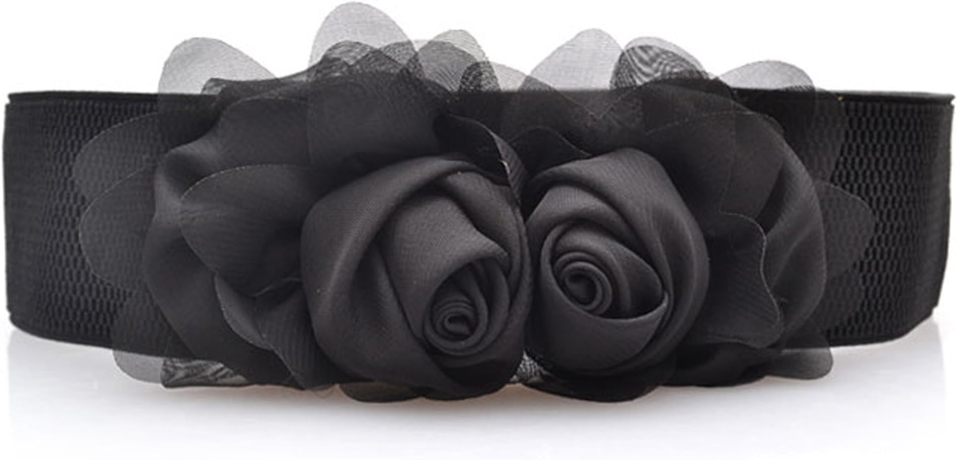 Medeshe Women's Flower Elastic Wide Waist Belt Waistbands Bridal Belts