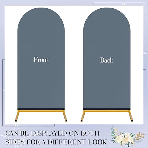 Miniatura 4 de SmoothNovelty 3 piezas de telón de fondo de arco de boda de 4 pies5 pies6 pies de elastano cubierta de arco cubierta de arco ajustable para