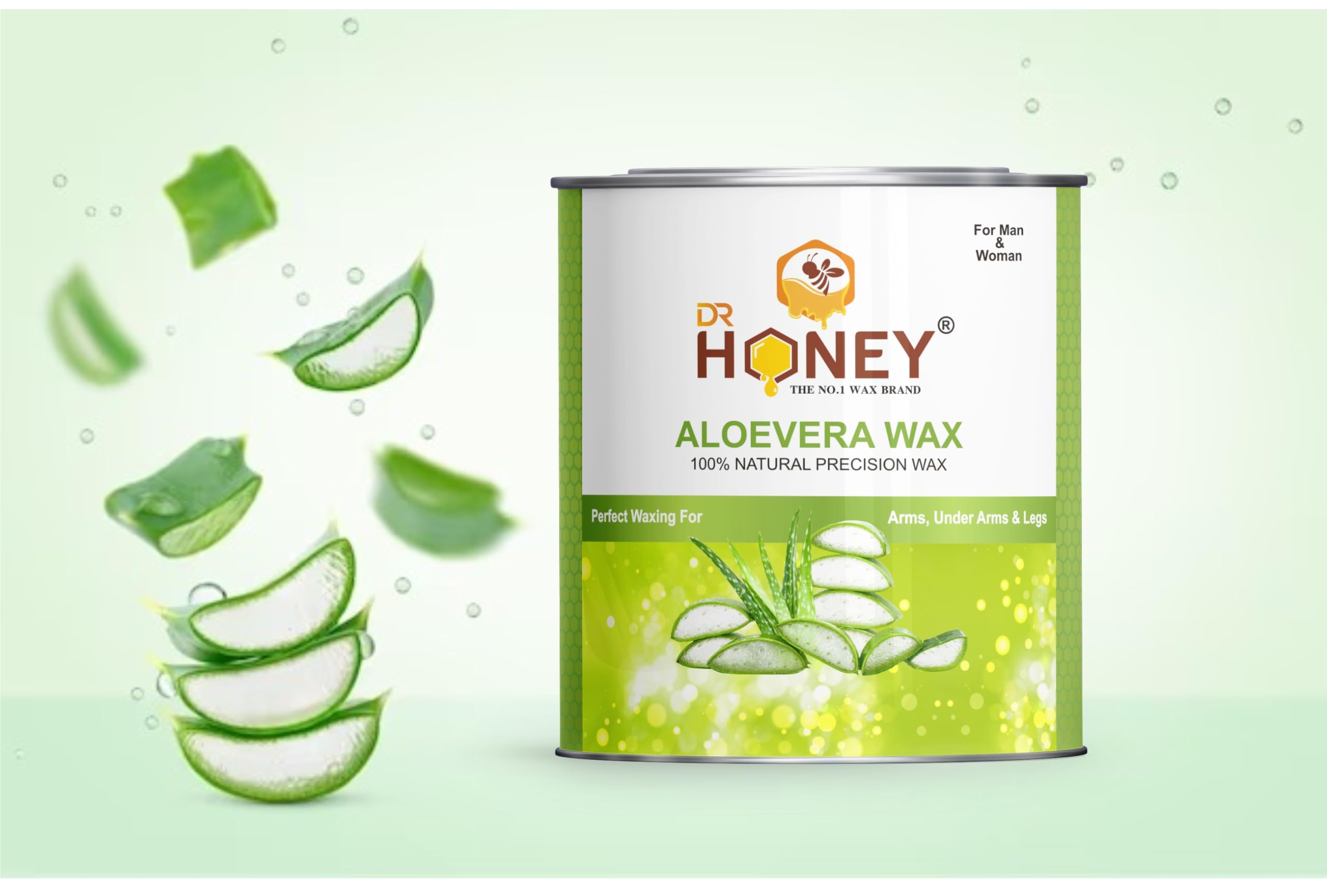 DR HONEY Aloevera Hair Removal Wax For Legs, Arms, Underarms, Bikini | At Home Quick And Easy Hair Removal | For Men And Women | 597.3 Gm-image-30