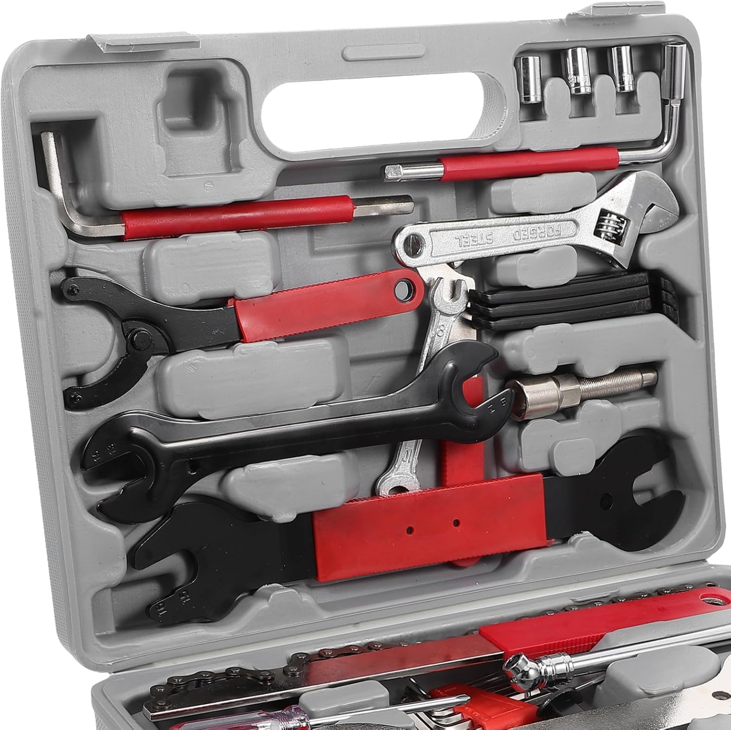 SUPVOX Bicycle Repair Tool Kit Multifunctional Bike Maintenance Tools Set Sturdy Steel Includes Tire Repair Accessories for Mountain and Road Bikes